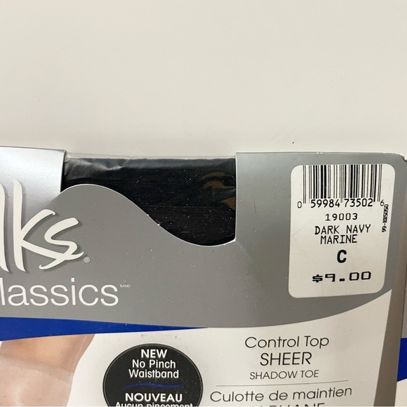 Silk Classic Control Top Sheer Pantyhose Shadow Toe Lot of 3 - Picture 7 of 12